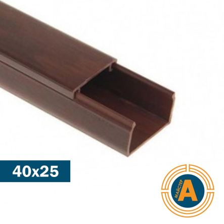 Канал кабельний 40х25 Professional, темно коричневий (60), 94121 - 1