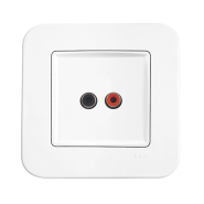 Аудиорозетка VIKO Rollina 90420037, белая