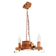 Люстра підвісна дерев'яна SIRIUS S7034/2 світлий випал