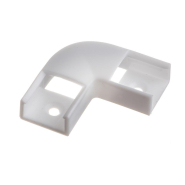 Конектор кутовий для LED профілю ПФ-9 90° пластиковий