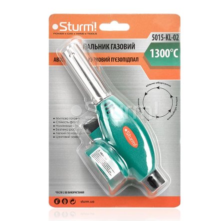Паяльник газовый с пьезоподжигом с курком Sturm 5015-KL-02