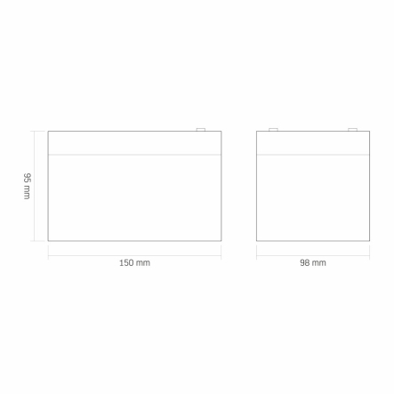 Аккумуляторная батарея Videx 6FM12 12V/12Ah color box 1/8