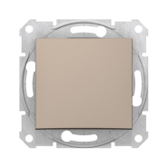 Выключатель одноклавишный, перекрестный, Schneider Electric Sedna, титан, SDN0500168