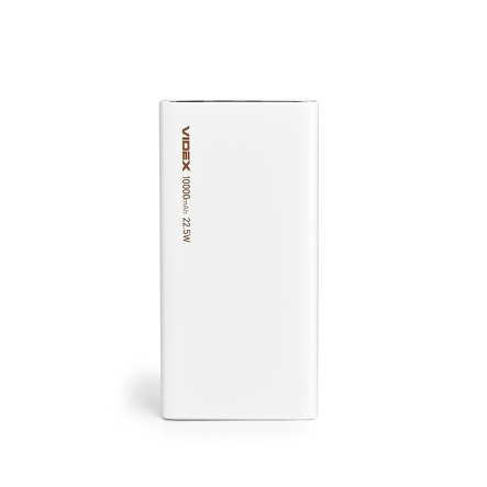 Повербанк (УМБ) 10000mAh VIDEX VPB-310 22.5W QC+PD White