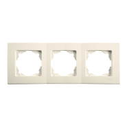 Рамка тройная горизонтальная VIKO LINNERA, 90481003, крем
