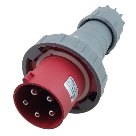 Вилка переносна TechnoSystems 0352 PRO, 3Р+PE+N, 63А, 380В, IP67, TNSy5502491 - 1