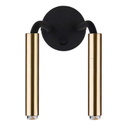 Бра Nowodvorski 9055, Stalactite 2хG9х40W, 15x25.5см, черный/золото