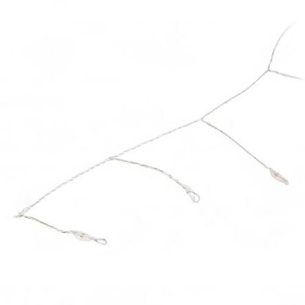 Гирлянда LED Роса Мишура от USB 60м, 1800LED+ пульт, Тёплый белый свет