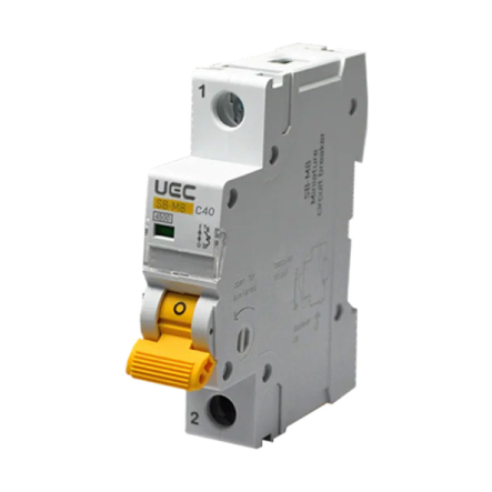 Автоматический выключатель C40A, 1P, 4,5kА, UEC SB-M8, MCB45-1-040-C - 1