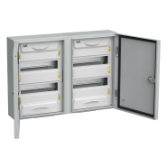 Корпус металевий розподільний IEK UNIVERSAL ЩРн-2х24з-1 IP54, MKM11-N-2x24-54-Z-U