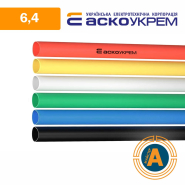 Трубка термоусадочная (ТУТ), АСКО-УКРЕМ d - 6.4 мм., красная, с клеевым слоем, A0150040098