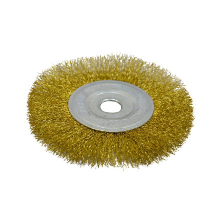 Щетка-крацовка дисковая, латунная 150 мм - 1