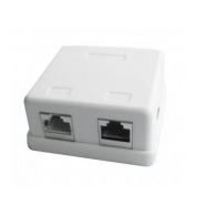 Розетка на 2 порти з екраном Cablexpert NCAC-HS-SMB2, RJ45, 5Е cat, зовнішня