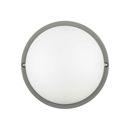 Светильник LED Violux ATOM UA MW sensor 12W, 5000K, 1200Lm, IP54, 170х50 мм, серый