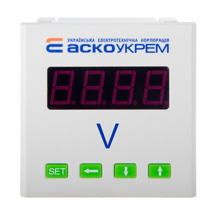 Вольтметр цифровой АСКО-УКРЕМ ЦВ-8, 600В, АС, 80х80, A0190010120 - 1