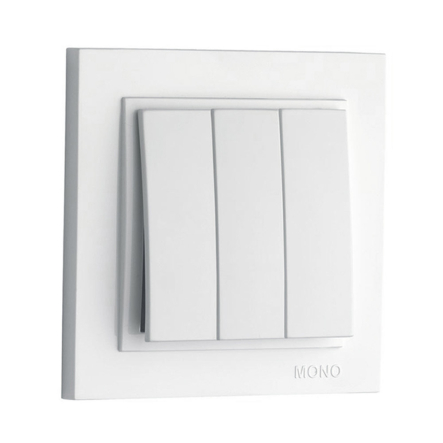 Вимикач 3 кл. Mono Electric, DESPINA, білий, 102-190022-114 - 1