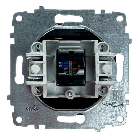 Розетка компьютерная EL-BI Zena (механизм), черная, 609-011100-247