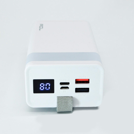 Повербанк (УМБ) ACL PW-14, 30000 мАч, 2 * USB A + Type C + MicroUSB, черный+белый - 2