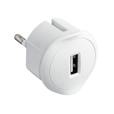 Адаптер Legrand 050680, для розетки c USB-зарядкой, белый - 1