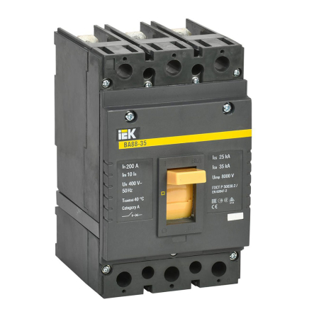 Автоматический выключатель УEK ВА88-35, 3P, 200A, 35kА, SVA30-3-0200-U - 1