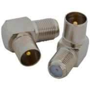 Штекер антенний Male (тато), кутовий, позолочений контакт, 2-0114A