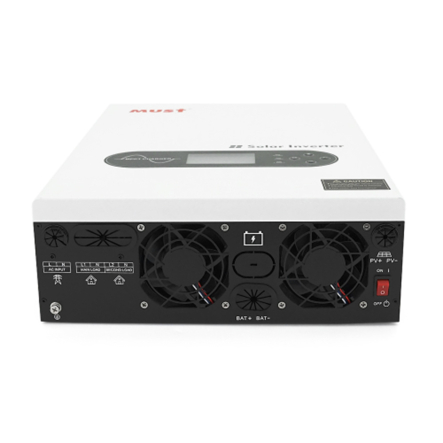 Гибридный солнечный инвертор 3600Вт, 24В, ток зарадя до 60A, 170-280 В, MPPT – 100А, DC 30-320В, MUST PV18-3624ECO