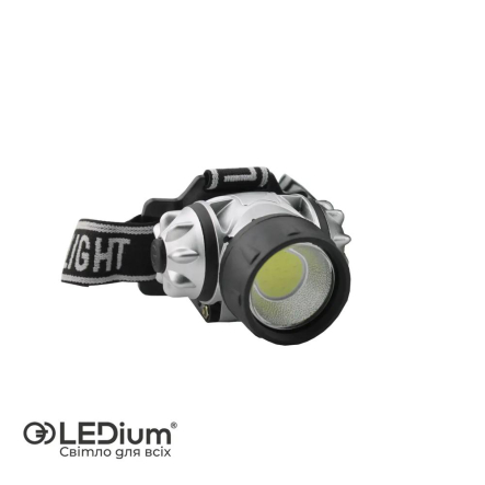 Фонарь LED налобный LEDium Head HF-301 3 Вата COB-AAA - 1