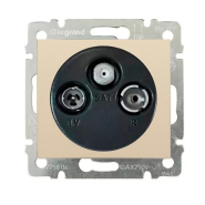 Розетка телевізійна TV/FM/SAT кінцева 10 дб. LEGRAND Valena, 774336, слонова кістка