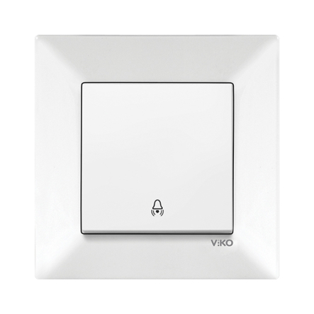 Кнопка дзвінка VIKO Meridian, 90970006-WH, білий - 1