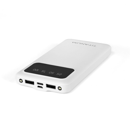 Повербанк (УМБ) TITANUM OL21, 10000mAh, White