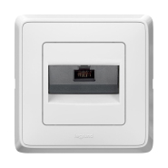 Розетка комп'ютерна RJ45 UTP Legrand Cariva, 773641, біла