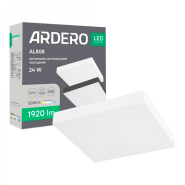 Светильник LED накладной FERON AL808ARD, 24W, 5000K, 1920Lm, квадрат 191х191х26 мм, белый