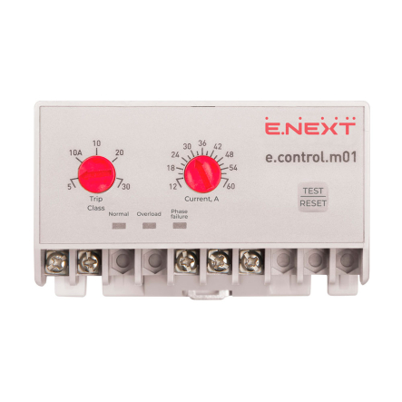 Реле защиты двигателя E.NEXT e.control.m01, 12-60А, p0690001