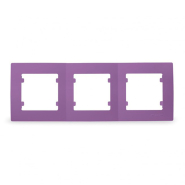Рамка потрійна горизонтальна Makel Lillium Natural Kare, бузкова, 32078703