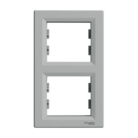 Рамка 2-постовая, вертикальная, Schneider Electric ASFORA, алюминий, EPH5810261 - 1