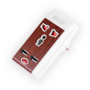 Переходник-адаптер с индикацией Lemanso LMA324, 2USB, 2.1A