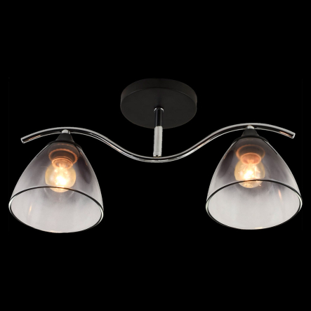 Люстра VALESO V XA1441B–2 Black+Chrome на 2 плафона - 1