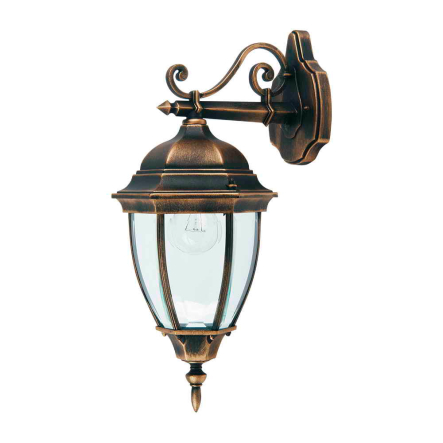 Светильник парковый Lusterlicht, Dallas ll, Е27, 100Вт, настенный, старое золото - 1