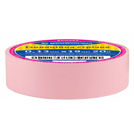 Изолента 0,13мм х 19мм 20м, розовая, АСКО-УКРЕМ, A0150020045