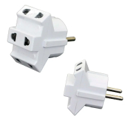 Трійник розгалужувач б/з, 10А, білий, AY-KA (77 147 00)