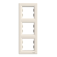 Рамка 3-постова, вертикальна, Schneider Electric ASFORA, крем, ЕРН5810323