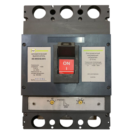 Автоматический выключатель Promfactor АВ3005/3Э, 3P, 400A, B, 70kA, с эл.мех.тепловим и КЗ расцепителем - 1