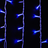 Гирлянда внешняя DELUX, ICICLE, 75LED, 2x0,7м, 18 flash, синяя/белая, IP44