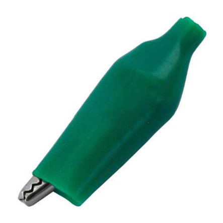 Затискач тестерний малий L-44 мм, зелений, 9-0008GR - 1