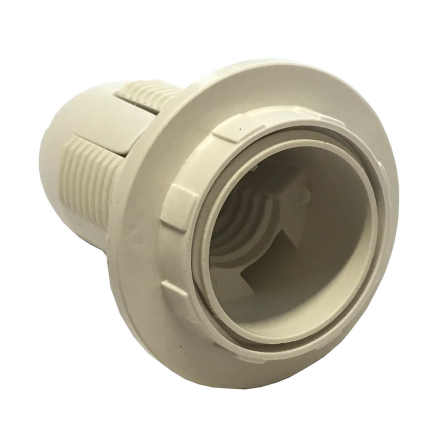 Патрон подвесной с кольцом пластик Е14, белый, TNSy, 5000854 - 1