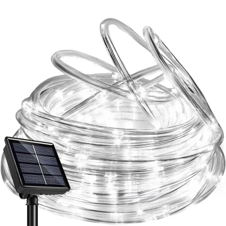 Гірлянда LED на сонячній батареї 7м, 50 LED, IP65, холодний білий - 1