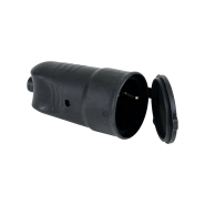 Гнездо штепсельное с заземлением (каучук) DE-PA