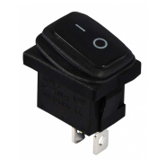Перемикач 1 клав. чорний вологозахищений KCD1-2-101W B/B, АСКО-УКРЕМ, A0140040057