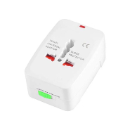 Перехідник - адаптер Lemanso LMA7305, 2USB/2.1A