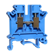 Клемна TNSY КНГ-UK6 57А, 0,5-6мм2, гвинтова, синя, набірна на DIN-рейку, з маркером, без кришки, 5506251